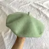 Boina de Lã Colorida Chapéu de Pintor para Mulheres Adultas Outono e Inverno Estilo Coreano Mori Girl Chapéu Boina Retrô