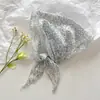 Bufanda Triángulo Estilo Coreano Bufanda de Seda para Mujer Pequeña Fresca Dulce Pañuelo Decorativo para la Cabeza Primavera Otoño Verano Protección del Cuello Parasol Bufanda Decorativa