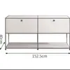 Mesa de cabeceira antiga média Armário de combinação modular de aço inoxidável Armário de armazenamento simples Armário de TV Armário lateral de jantar Armário de gavetas usm