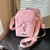 Bolso Cruzado Multifuncional Casual Estilo Coreano Estilo Deportivo, Simple Color Sólido Impermeable Exterior Fitness Cordón Bolsa para Botella de Agua