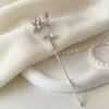 Nuevo Pasador de Pelo de Plata con Perla y Flor de Loto Estilo Chino para Mujer, Pasador de Pelo de Alta Gama Estilo Antiguo, Pasador de Pelo de Flor de Loto con Diseño Moderno Simple para Mujer