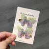 Pinza para el pelo 3D con pedrería degradado de mariposa 2026 para niñas, pinza lateral que no daña, accesorio para el pelo estilo princesa china para cabello suelto