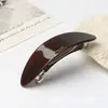 Grampo de Cabelo Oval em Acetato Estilo Francês com Mola, Grampo de Alto Padrão para Rabo de Cavalo Baixo, Presilha para Meio Preso na Parte de Trás da Cabeça, Acessório de Cabelo para o Dia a Dia