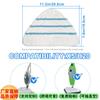 Adecuado para mopa de vapor h20 cubierta de tela para mopa accesorios para mopa cabeza de mopa triangular de gancho y bucle paño de repuesto de microfibra