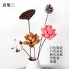 Zen Dry Flower bouquet terno mobiliário doméstico mão-inserido flor de lótus algodão buda adereços decorações criativas