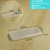 Caja de plástico de una sola pieza de menos de 1.8 de altura, caja de joyería con borla para polvos transfronteriza, caja de muestras transparente, caja de accesorios para herramientas de ferretería