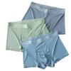 Roupa Íntima de Seda Gelada de Verão para Homens, Cuecas Boxer Masculinas Sem Costura de Secagem Rápida, Boxer Masculino com Virilha Antibacteriana 7A, Atacado de Peça Única