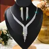 Colar Brilhante de Diamante Brilhante Brincos Noiva Joias de Casamento Corrente de Garra da Moda Acessórios para Vestido de Banquete de Recém-casados Venda Direta da Fábrica