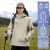 Chaqueta Azul Pájaro Carpintero para Hombres y Mujeres, Nueva Chaqueta Pequeña Tres en Uno Resistente al Viento e Impermeable para Primavera y Otoño