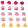 Serie de frutas de dibujos animados accesorios para decoración de uñas resina DIY piezas pequeñas sandía cereza fresa pendientes pasador accesorios de decoración
