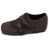 Hebilla de Cinturón de Fieltro Zapatos de Algodón 2025 Otoño Nuevo Zapatos Planos de Punta Cuadrada Zapatos Retro para el Trabajo Elegantes de Una Sola Tira para Mujer