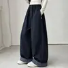 Calça infantil 2026 nova coleção outono calça casual de perna reta para crianças maiores calça de perna larga estilosa com retalhos moderna