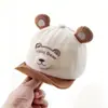 Chapéu infantil para primavera e outono, boné de beisebol hellobear com aba macia, fofo e super adorável, proteção solar