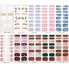 Zhengxiang Pegatinas para Uñas Semi-Curadas Transfronterizas Serie Navideña Impermeables con Purpurina Pegatinas para Uñas de Gel UV