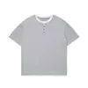 Ropa para Hombre Beijie 2026 Verano Nuevo Suéter de Tela Jacquard Texturizada Camiseta de Manga Corta Falsa de Dos Piezas para Hombre