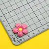 Cor Vibrante Flor de Cinco Pétalas Flor Carimbada Grampo de Cabelo Elástico de Cabelo Prendedor de Cabelo Cola Cremosa DIY Capa de Celular Acessórios de Resina