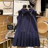 Estilo Coreano Niña Pequeña 2026 Verano Nuevo Versión Coreana Estilo Academia Infantil Vestido sin Mangas Vestido de Princesa para Bebé Niña Moderno