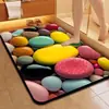 Alfombrilla de suelo de tierra de diatomeas tipo guijarro fresco para uso en interiores, absorbe el agua y se seca rápidamente, antideslizante, resistente a la abrasión, antibacteriana, a prueba de humedad, para baño
