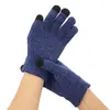 Luvas de tela sensível ao toque de malha para homens e mulheres, casal, outono e inverno, amor quente, lã de casal, dedos antiderrapantes