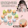 Diademas de Colores para Niñas Cuerdas para el Cabello de Macaron Corazón Flor Niña Soportes para Coletas de Bebé Alta Elasticidad No Lastiman el Cabello Gomas