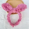 Diadema de felpa antideslizante para mujer, diadema para el pelo, accesorios para el pelo, máscara facial de dibujos animados linda nueva