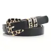 Novo Cinto Feminino Moda Tendência Fivela Estampa Leopardo Personalizado Jeans Feminino Universal Em Estoque para Atacado