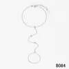 Cadena de Muñeca con Incrustaciones de Diamantes de Acero Inoxidable, Cadena de Muñeca para Dedo de Joyería Fina de Moda para Mujer, Comercio Exterior Transfronterizo Aliexpress