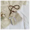 Bolsos Tejidos a Mano para Mujer, Nuevo Estilo Verano 2026, Bolso de Hombro de Moda Estilo Bosque, Bolso Cruzado de Playa para Vacaciones en la Costa