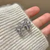 Brincos Cruzados Multicor Estilo Doce-Legal Vintage Elegante Yk2 Nicho Geométricos Tendência Cool para Mulheres Agulha de Prata 925