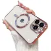 Capa de Celular Iphone18 Galvanizada com Padrão de CD Transparente Maçã com Design de Cauda I16 Sucção Magnética 17Promax Macia Air Compatível