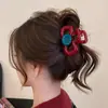 Elegante pinza para el pelo de tamaño grande para cabello grueso, pinza para el pelo simple nueva, pinza de tiburón para la parte posterior de la cabeza, accesorio para el pelo de cachorro de dibujos animados con galleta