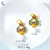 Alta Retención de Color Oro Arena Antiguo DIY Accesorios de Agujero Pasante Ángel Elfo Crayon Shin-Chan Chibi Maruko-Chan Colgante de Joyería