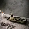 Recipiente para aceite esencial cuenco para aceite esencial plato para aceite esencial bandeja de cerámica herramienta de masaje para spa botella de aroma salón de belleza