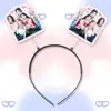 Itzy Hwang Yeji Shin Yuna Diadema de Resorte 3D Diadema Pasador Merchandising de Concierto Soporte Tiktok