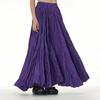 Elegante Falda Arrugada Drapeada 2025 Transfronteriza Nueva Talla Grande para Mujer Look Adelgazante Holgado Falda Oversized
