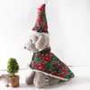 Capa de Copo de Nieve Navideño para Gato Ropa de Otoño e Invierno para Perro Mascota Capa de Año Nuevo Capa Cálida de Felpa