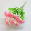 Atacado simulação 10 cabeças cravo flor artificial flor de tecido feita à mão ramo único pequeno cravo decorativo interno e externo buquê