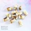 Pulsera de cuentas cerámicas de color leche con forma especial, accesorios, estrella de mar, tubo recto, columna cuadrada, accesorios de cuentas, joyería DIY, colgante de cuentas de porcelana