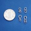 Plata S999 mate broche de langosta antiguo hebilla de plata vintage conector para collar pulsera diy accesorios de plata esterlina