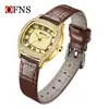 Reloj Explosiones Transfronterizas Nuevo de O'Fannie con Diamantes Escala Romana Reloj de Cuarzo para Mujer Reloj Impermeable para Mujer