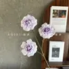 Flores Artificiales con 3 Cabezas, Rosas Flip-Flap para Salón de Bodas y Decoración de Ventanas, Arreglos de Pared de Flores Falsas, Venta al por Mayor Transfronteriza