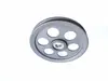 Roda de Alumínio para Extrusora Liga de Alumínio Carretel de Recolhimento de Fio Diâmetro 160MM Canal Redondo Canal Plano Puyang Anodizado Duro Revestido de Cerâmica Fio Cabo