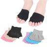 Meias de Yoga Coreanas de Cinco Dedos Meia Palma Conjunto de Meias Curtas Femininas Almofada de Meia Ponta Absorvente de Suor Antiderrapantes Meias de Dedo Verão