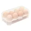 Caja de almacenamiento de huevos para refrigerador, anticaída y a prueba de golpes, conveniente para llevar al aire libre, caja sellada para conservación fresca, bandeja de huevos portátil