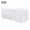 Falda Elástica para el Sol Color Sólido Mantel Banquete de Bodas Registro Cubierta de Mesa Larga Mantel Cubierta de Mesa Mantel Elástico Blanco Hueso