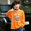 Camiseta de Manga Longa para Meninos Estilo Primavera e Outono Casual Desenho Animado Camada Base Roupas de Outono Algodão Puro 2026 Novo Estilo Meninos Bebês Roupas Infantis