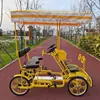 Bicicleta Tandem de Quatro Rodas Hainan para Duas Pessoas, Bicicleta de Passeio para Quatro Pessoas para Família, Adultos, Casais, Passeio com Várias Pessoas, Dobrável