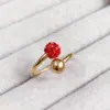 Venda Quente Novo Aço Titânio Alta Qualidade Preservação de Cor Anel Borboleta Moda Feminina Anel Irregular para Dedo Indicador Joia