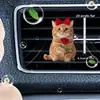 Lindo Clip de Perfume para Ventilación de Coche de Gato Gatito Acrílico Decoración de Coche Accesorio de Interior Adorno de Fragancia