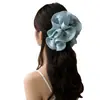 Pinza Plátano Plisada Vertical con Lazo Floral para Cola de Caballo de Verano 2026 Nuevos Pasadores para la Parte Posterior de la Cabeza Accesorios para el Cabello